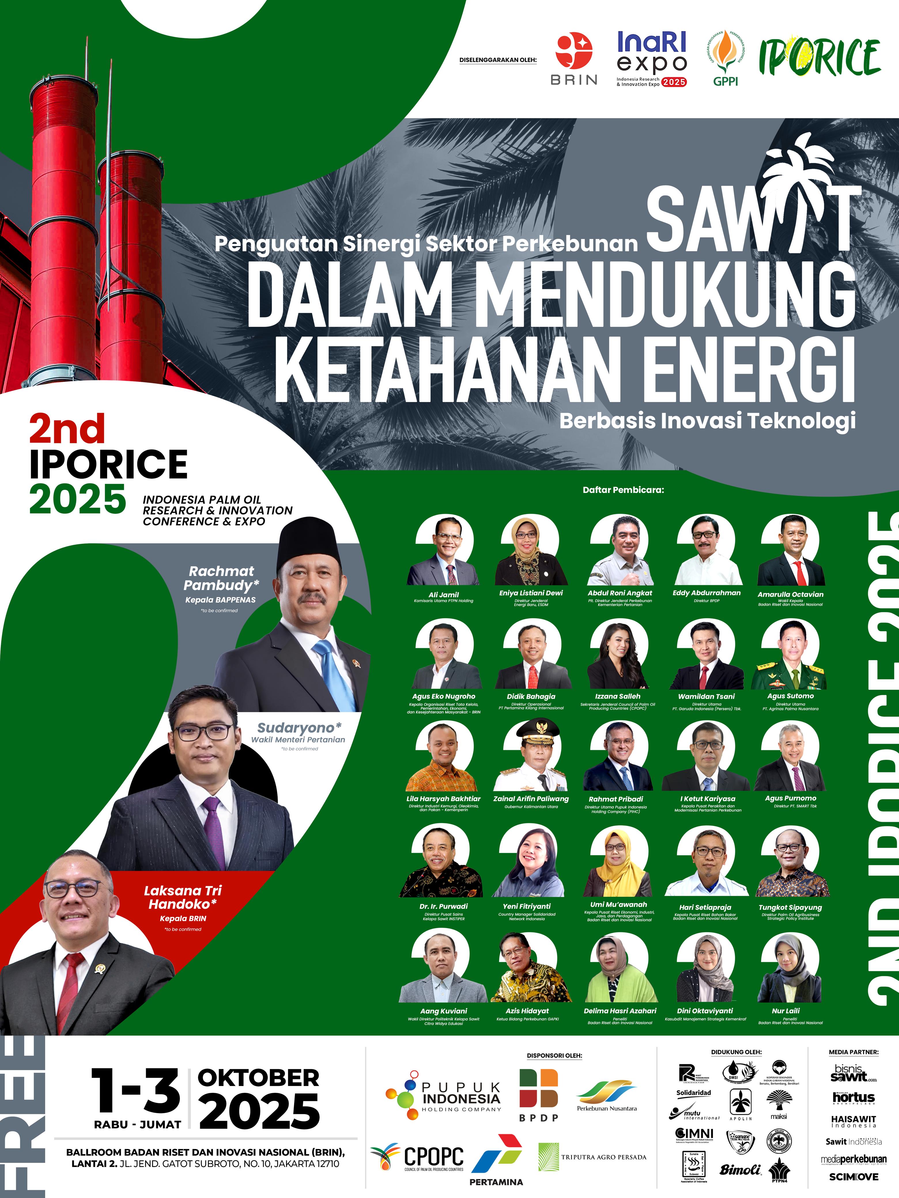 Scimove Jadi Media Partner IPORICE 2025: Dorong Sinergi Riset dan Inovasi Sawit untuk Ketahanan Energi